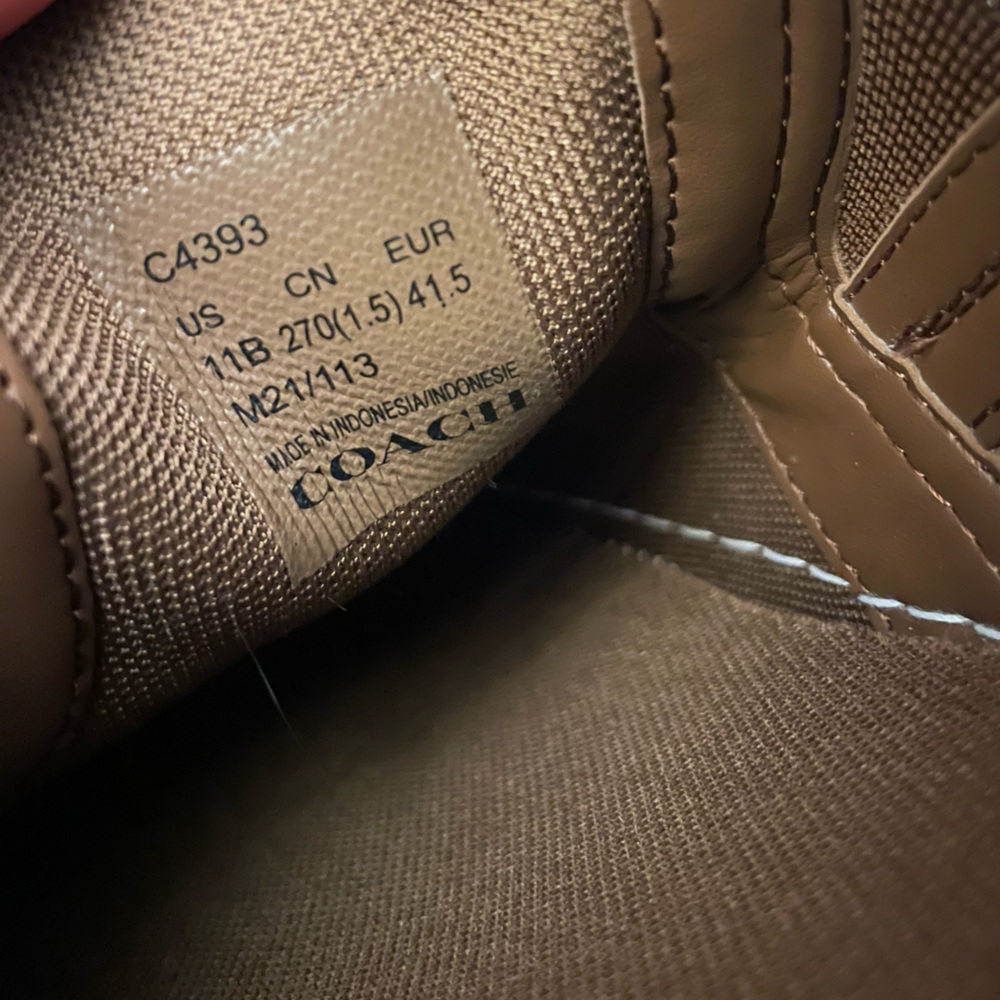 Coach Women's Tan Patterned Loafers - Picture 7 of 7